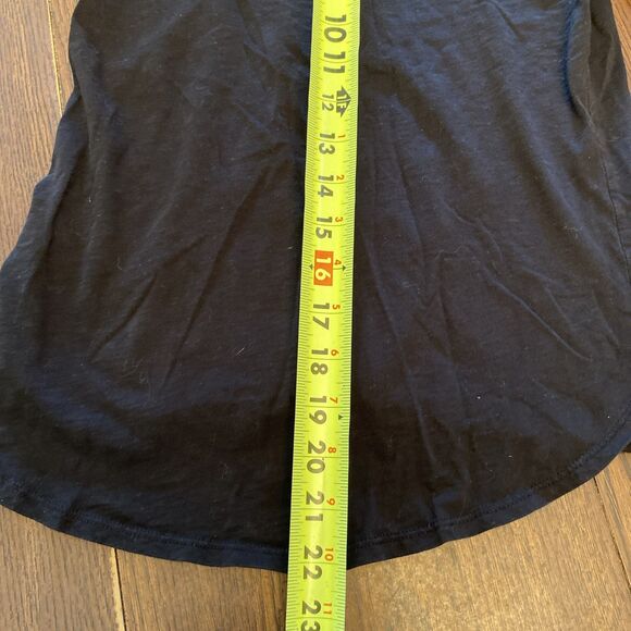 Rachel Roy Women’s Small Black Top Blouse Round Neck Stretch Lightweight - Picture 9 of 9